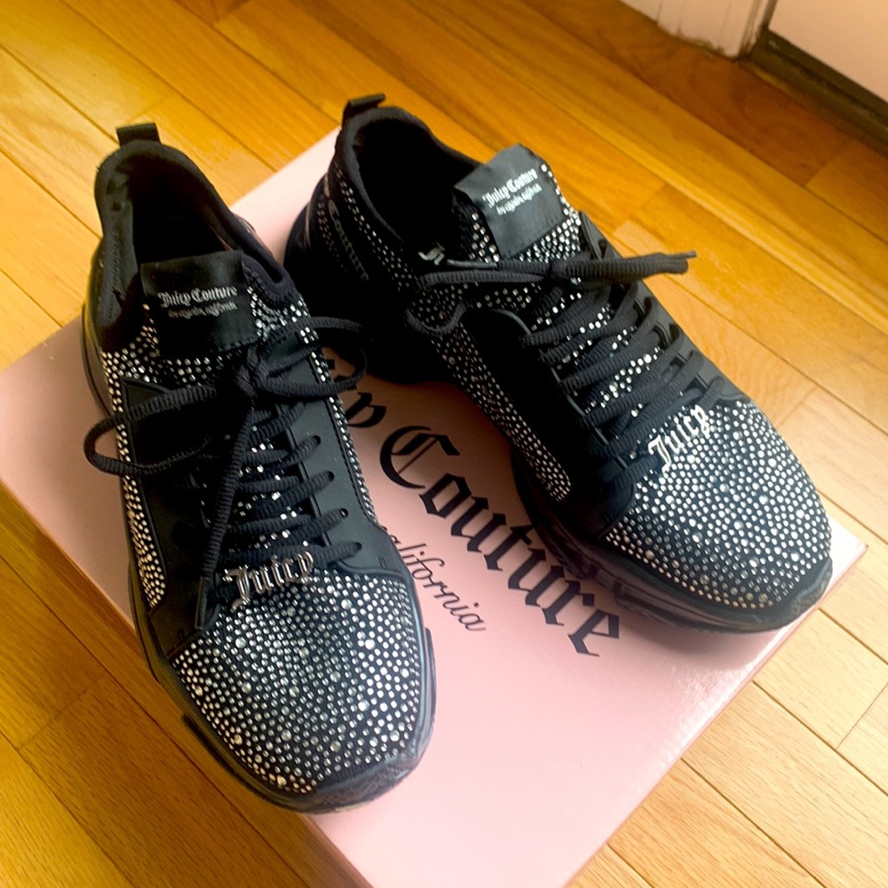 JUICY COUTURE NIB GORGEOUS JC-ADANA SNEAKERS WITH BLING 💎 - Picture 6 of 8